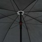 Gartenbett mit Sonnenschirm Grau Poly Rattan Gartenbett mit Sonnenschirm Grau Poly Rattan