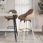 vidaXL Barhocker 2 Stk. Taupe Stoff vidaXL Barhocker 2 Stk. Taupe Stoff