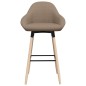 vidaXL Barhocker 2 Stk. Taupe Stoff vidaXL Barhocker 2 Stk. Taupe Stoff