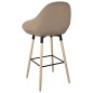 vidaXL Barhocker 2 Stk. Taupe Stoff vidaXL Barhocker 2 Stk. Taupe Stoff