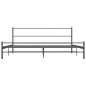 vidaXL Bettgestell Grau Metall 180×200 cm