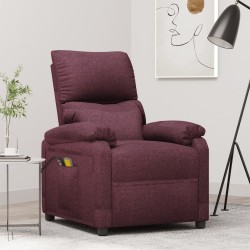 vidaXL Massagesessel Elektrisch Lila Stoff