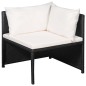 12-tlg. Garten-Lounge-Set mit Auflagen Poly Rattan Schwarz 12-tlg. Garten-Lounge-Set mit Auflagen Poly Rattan Schwarz