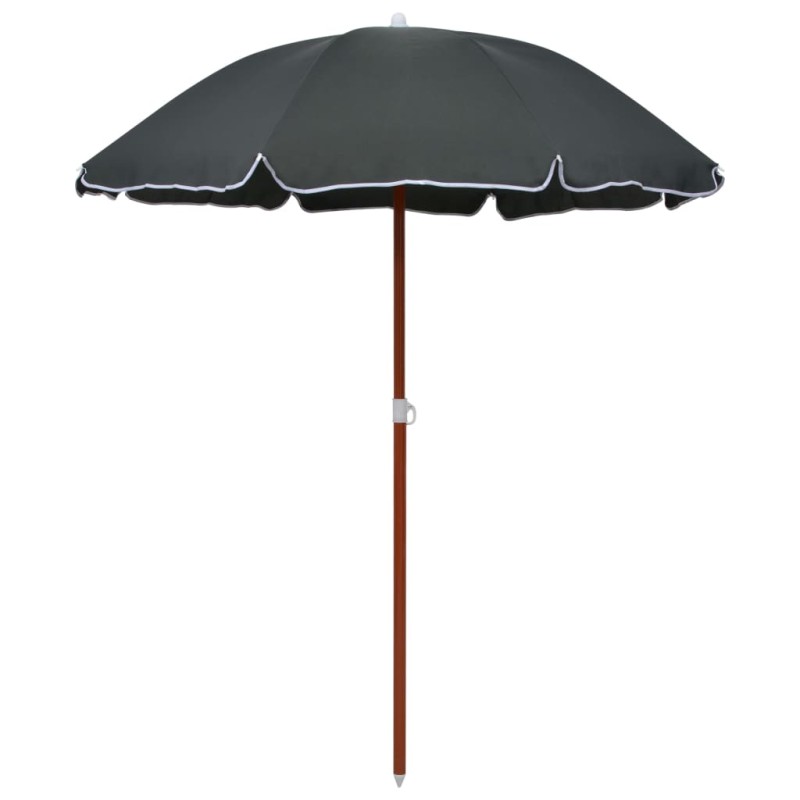 vidaXL Sonnenschirm mit Stahlmast 180 cm Anthrazit vidaXL Sonnenschirm mit Stahlmast 180 cm Anthrazit