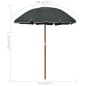 vidaXL Sonnenschirm mit Stahlmast 180 cm Anthrazit vidaXL Sonnenschirm mit Stahlmast 180 cm Anthrazit