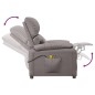 vidaXL Massagesessel Elektrisch Taupe Stoff vidaXL Massagesessel Elektrisch Taupe Stoff