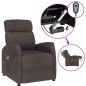 vidaXL Massagesessel Elektrisch Dunkelbraun Stoff vidaXL Massagesessel Elektrisch Dunkelbraun Stoff