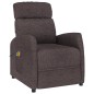 vidaXL Massagesessel Elektrisch Dunkelbraun Stoff vidaXL Massagesessel Elektrisch Dunkelbraun Stoff