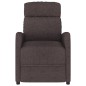 vidaXL Massagesessel Elektrisch Dunkelbraun Stoff vidaXL Massagesessel Elektrisch Dunkelbraun Stoff