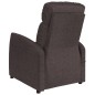 vidaXL Massagesessel Elektrisch Dunkelbraun Stoff vidaXL Massagesessel Elektrisch Dunkelbraun Stoff