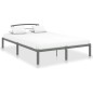 vidaXL Bettgestell Grau Metall 140x200 cm vidaXL Bettgestell Grau Metall 140x200 cm