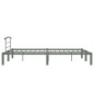 vidaXL Bettgestell Grau Metall 140x200 cm vidaXL Bettgestell Grau Metall 140x200 cm