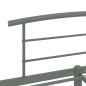 vidaXL Bettgestell Grau Metall 140x200 cm vidaXL Bettgestell Grau Metall 140x200 cm