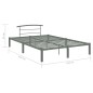 vidaXL Bettgestell Grau Metall 140x200 cm vidaXL Bettgestell Grau Metall 140x200 cm