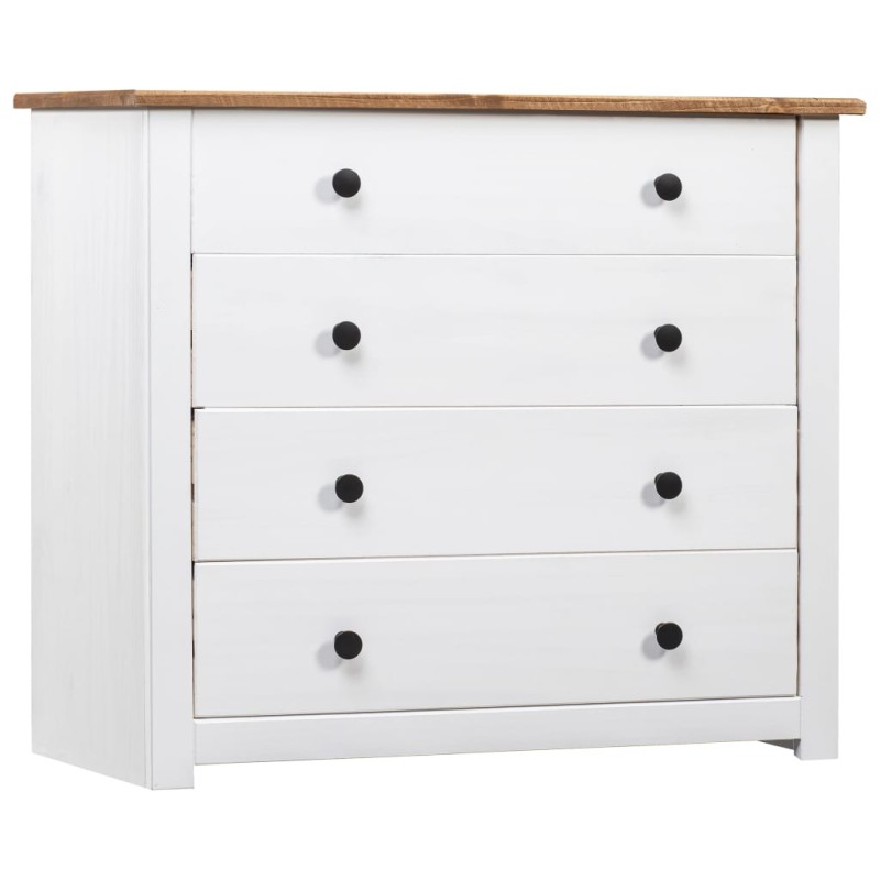 vidaXL Beistellschrank Weiß 80×40×73 cm Panama-Kiefer vidaXL Beistellschrank Weiß 80×40×73 cm Panama-Kiefer