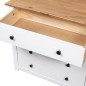 vidaXL Beistellschrank Weiß 80×40×73 cm Panama-Kiefer vidaXL Beistellschrank Weiß 80×40×73 cm Panama-Kiefer
