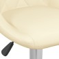 vidaXL Barhocker 2 Stk. Creme Kunstleder vidaXL Barhocker 2 Stk. Creme Kunstleder