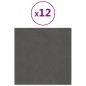 vidaXL Wandpaneele 12 Stk. Dunkelgrau 30x30 cm Samt 1,08 m² vidaXL Wandpaneele 12 Stk. Dunkelgrau 30x30 cm Samt 1,08 m²