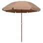 vidaXL Sonnenschirm mit Stahlmast 240 cm Taupe vidaXL Sonnenschirm mit Stahlmast 240 cm Taupe