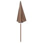 vidaXL Sonnenschirm mit Stahlmast 240 cm Taupe vidaXL Sonnenschirm mit Stahlmast 240 cm Taupe
