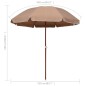 vidaXL Sonnenschirm mit Stahlmast 240 cm Taupe vidaXL Sonnenschirm mit Stahlmast 240 cm Taupe