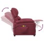 vidaXL Massagesessel Elektrisch Weinrot Stoff vidaXL Massagesessel Elektrisch Weinrot Stoff