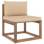 vidaXL 6-tlg. Garten-Lounge-Set aus Paletten mit Kissen Kiefernholz vidaXL 6-tlg. Garten-Lounge-Set aus Paletten mit Kissen Kiefernholz