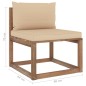 vidaXL 6-tlg. Garten-Lounge-Set aus Paletten mit Kissen Kiefernholz vidaXL 6-tlg. Garten-Lounge-Set aus Paletten mit Kissen Kiefernholz