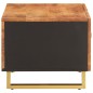 vidaXL Couchtisch Braun und Schwarz 80x50x40 cm Massivholz Mango vidaXL Couchtisch Braun und Schwarz 80x50x40 cm Massivholz Mango