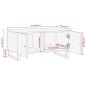 vidaXL Couchtisch Braun und Schwarz 80x50x40 cm Massivholz Mango vidaXL Couchtisch Braun und Schwarz 80x50x40 cm Massivholz Mango