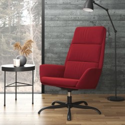 vidaXL Relaxsessel Weinrot Samt