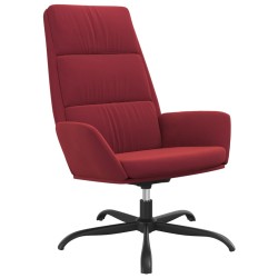 vidaXL Relaxsessel Weinrot Samt