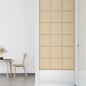 vidaXL Wandpaneele 12 Stk. Creme 30x30 cm Stoff 1,08 m² vidaXL Wandpaneele 12 Stk. Creme 30x30 cm Stoff 1,08 m²