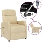 vidaXL Massagesessel Elektrisch Creme Stoff vidaXL Massagesessel Elektrisch Creme Stoff