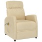 vidaXL Massagesessel Elektrisch Creme Stoff vidaXL Massagesessel Elektrisch Creme Stoff