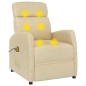 vidaXL Massagesessel Elektrisch Creme Stoff vidaXL Massagesessel Elektrisch Creme Stoff