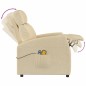 vidaXL Massagesessel Elektrisch Creme Stoff vidaXL Massagesessel Elektrisch Creme Stoff