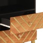 vidaXL Nachttisch Braun und Schwarz 50x33x60 cm Massivholz Mango vidaXL Nachttisch Braun und Schwarz 50x33x60 cm Massivholz Mango