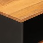 vidaXL Nachttisch Braun und Schwarz 50x33x60 cm Massivholz Mango vidaXL Nachttisch Braun und Schwarz 50x33x60 cm Massivholz Mango