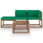 vidaXL 4-tlg. Garten-Lounge-Set aus Paletten mit Kissen Kiefernholz vidaXL 4-tlg. Garten-Lounge-Set aus Paletten mit Kissen Kiefernholz