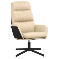 vidaXL Relaxsessel Creme Stoff