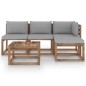 vidaXL 5-tlg. Garten-Lounge-Set aus Paletten mit Kissen Kiefernholz vidaXL 5-tlg. Garten-Lounge-Set aus Paletten mit Kissen Kiefernholz