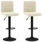 vidaXL Barhocker 2 Stk. Creme Samt vidaXL Barhocker 2 Stk. Creme Samt