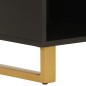 vidaXL Beistellschrank Braun und Schwarz 80x33,5x75 Massivholz Mango vidaXL Beistellschrank Braun und Schwarz 80x33,5x75 Massivholz Mango