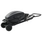 Tragbarer Gasgrill mit Brenner Schwarz Tragbarer Gasgrill mit Brenner Schwarz