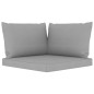 vidaXL 6-tlg. Garten-Lounge-Set mit Kissen in Grau Kiefernholz vidaXL 6-tlg. Garten-Lounge-Set mit Kissen in Grau Kiefernholz