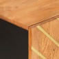 vidaXL Beistellschrank Braun und Schwarz 90x33,5x75 Massivholz Mango vidaXL Beistellschrank Braun und Schwarz 90x33,5x75 Massivholz Mango
