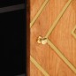 vidaXL Beistellschrank Braun und Schwarz 90x33,5x75 Massivholz Mango vidaXL Beistellschrank Braun und Schwarz 90x33,5x75 Massivholz Mango