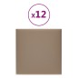 vidaXL Wandpaneele 12 Stk. Cappuccino-Braun 30x30cm Kunstleder 1,08 m² vidaXL Wandpaneele 12 Stk. Cappuccino-Braun 30x30cm Kunstleder 1,08 m²