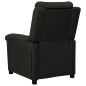 vidaXL Relaxsessel Schwarz Stoff vidaXL Relaxsessel Schwarz Stoff